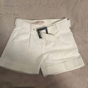 Valentino Red White Belted Women’s Shorts